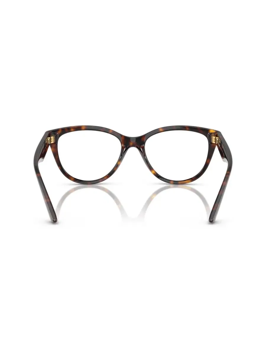 Женские очки Versace VE3365U, Cat Eye, оправа полированная Havana, 54/17/145 — изображение 2 из 6, коричневый