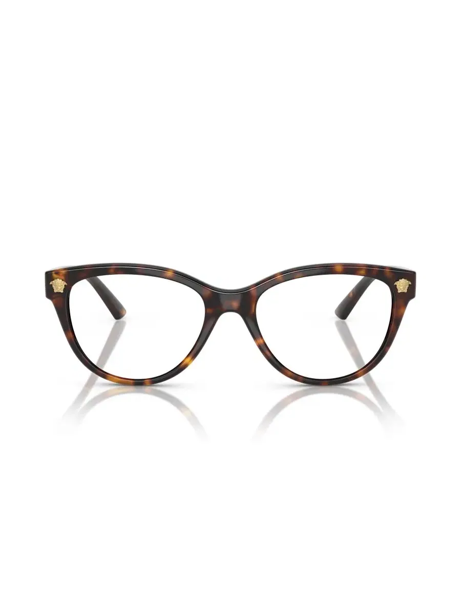 Женские очки Versace VE3365U, Cat Eye, оправа полированная Havana, 54/17/145 — изображение 3 из 6, коричневый