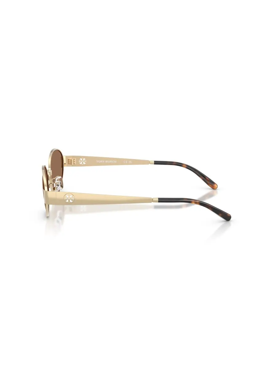 Женские овальные солнцезащитные очки, TY6116 Tory Burch — изображение 3 из 6, светлый золотистый