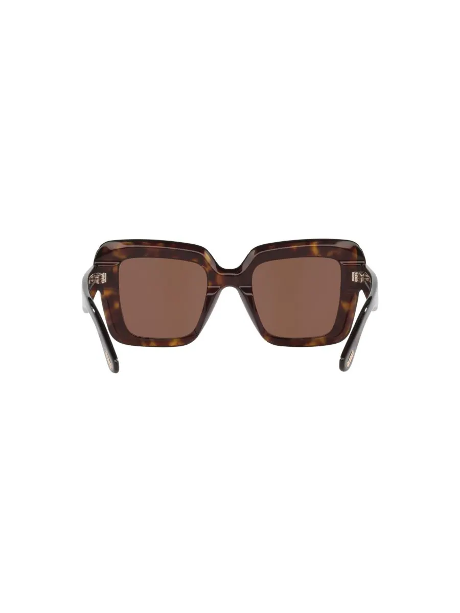 Женские квадратные солнцезащитные очки, Esme TR TR001880 Tom Ford — изображение 2 из 4, коричневый