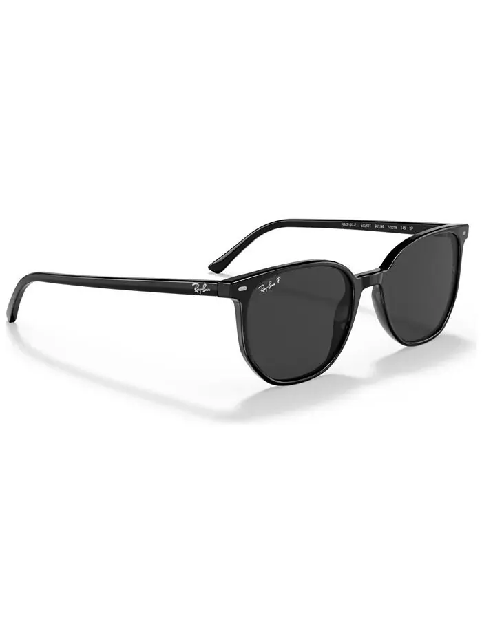 Солнцезащитные очки Elliot 54 Polarized Low Bridge Fit Unisex Ray-Ban — изображение 2 из 10, черный