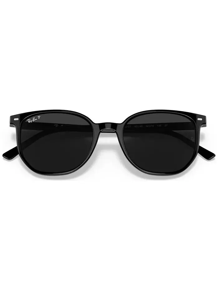Солнцезащитные очки Elliot 54 Polarized Low Bridge Fit Unisex Ray-Ban — изображение 6 из 10, черный