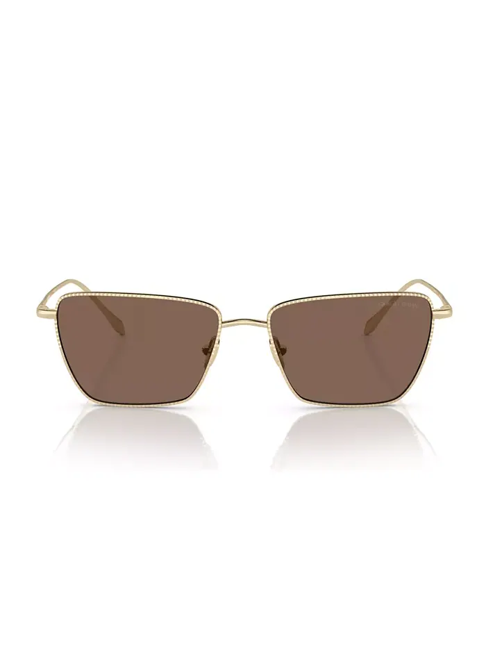 Женские солнцезащитные очки AR6153 Giorgio Armani — изображение 2 из 6, бледный золотистый