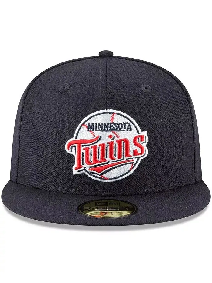 Мужская темно-синяя шерстяная шляпа Minnesota Twins Cooperstown Collection 59FIFTY New Era — изображение 3 из 4