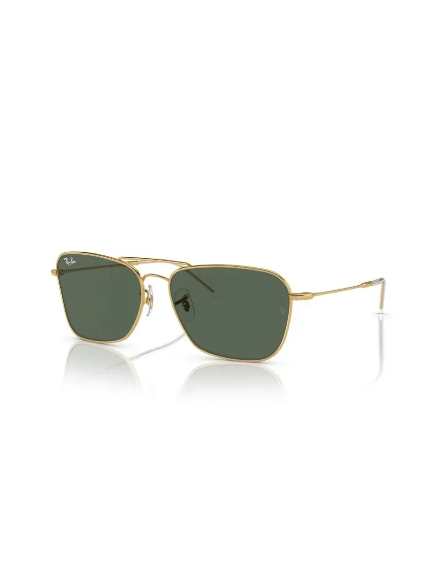 Солнцезащитные очки металлические квадратные Caravan Reverse Ray-Ban