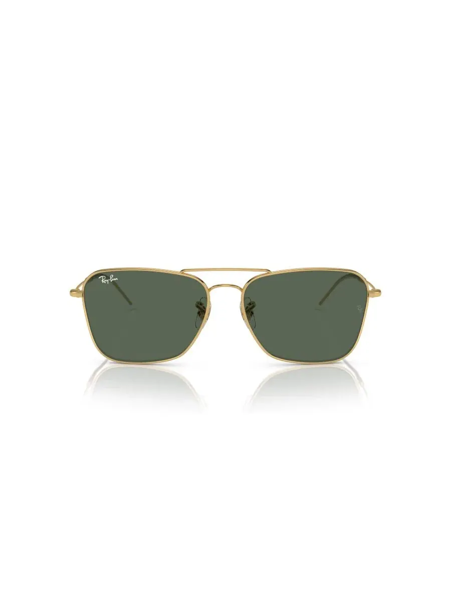 Солнцезащитные очки металлические квадратные Caravan Reverse Ray-Ban — изображение 2 из 6, золотистый