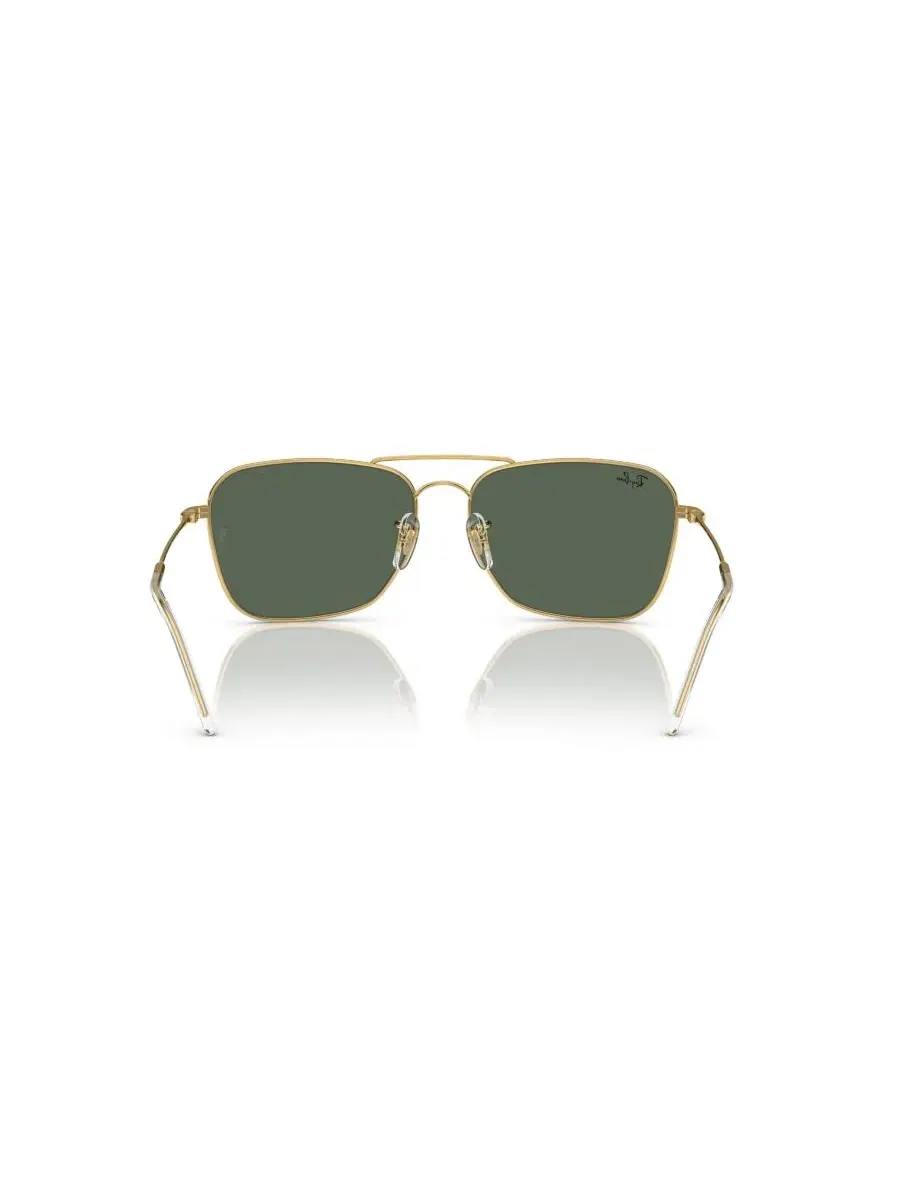 Солнцезащитные очки металлические квадратные Caravan Reverse Ray-Ban — изображение 4 из 6, золотистый