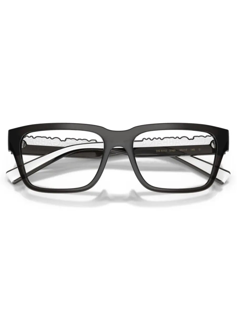 Квадратные очки унисекс Dolce Gabbana, DG5112 Dolce&Gabbana — изображение 5 из 5, прозрачный темный серый
