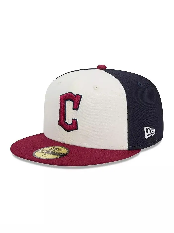 Мужская кепка Cleveland Guardians 2024 City Connect 59FIFTY New Era — изображение 1 из 4, белый красный