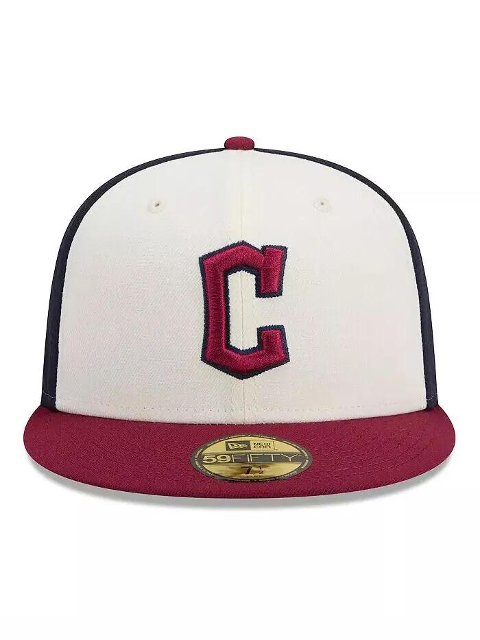 Мужская кепка Cleveland Guardians 2024 City Connect 59FIFTY New Era — изображение 2 из 4, белый красный