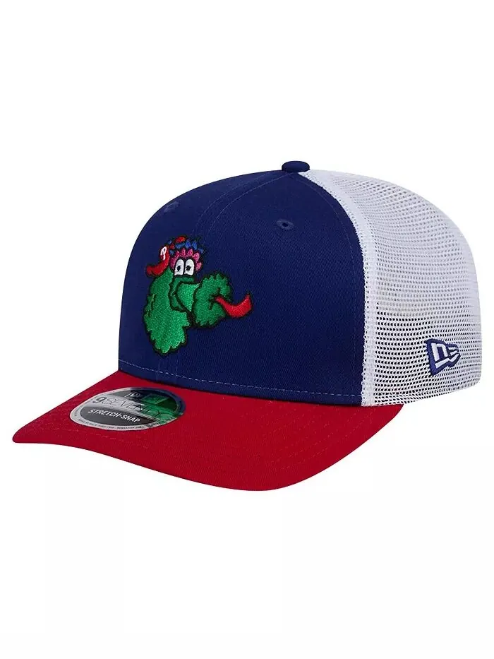 Мужская кепка-кнопка Royal Philadelphia Phillies Phanatic 9SEVENTY Trucker Snapback New Era