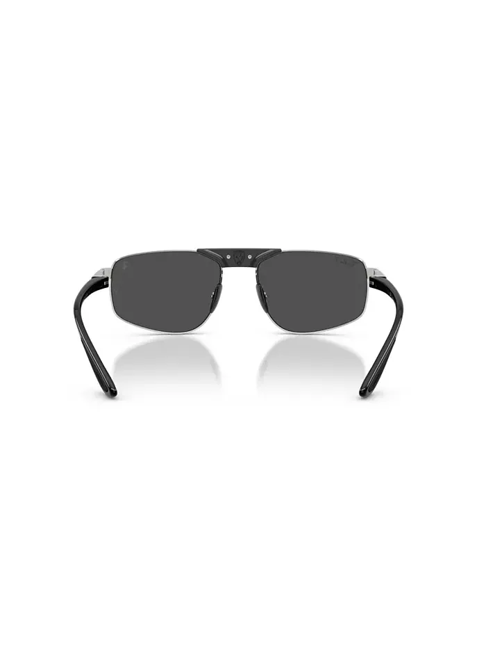 Унисекс поляризационные солнцезащитные очки, RB3776M Ray-Ban — изображение 4 из 6, серебряный