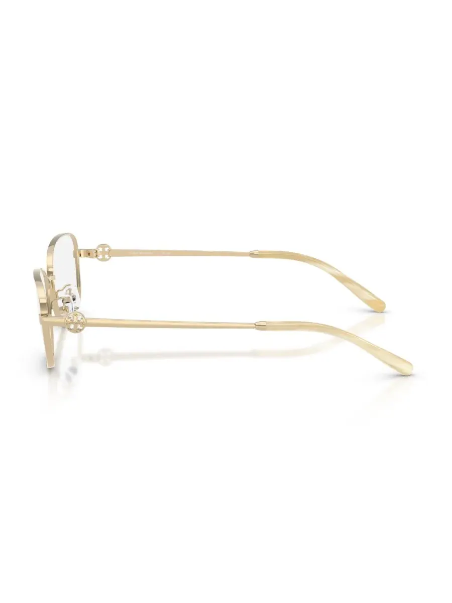Женские прямоугольные очки, TY1098 Tory Burch — изображение 3 из 5, светлый золотистый
