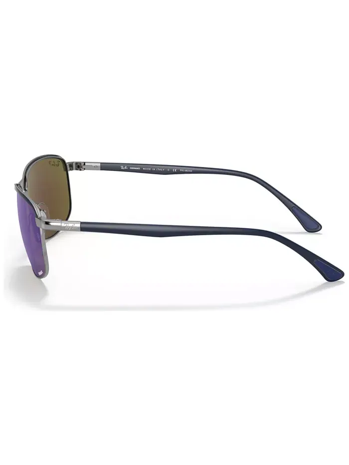 Унисекс поляризованные солнцезащитные очки, RB3671CH 60 Ray-Ban — изображение 2 из 7, синий