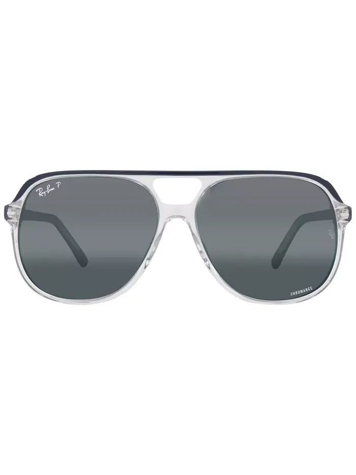 Унисекс поляризованные солнцезащитные очки, RB2198 BILL Chromance Ray-Ban — изображение 3 из 8, синий прозрачный