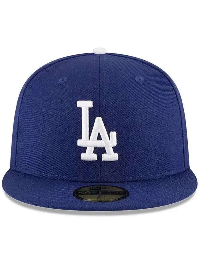 Мужская темно-синяя приталенная шляпа Los Angeles Dodgers World Series 1988 59FIFTY New Era — изображение 3 из 5, темно-синий