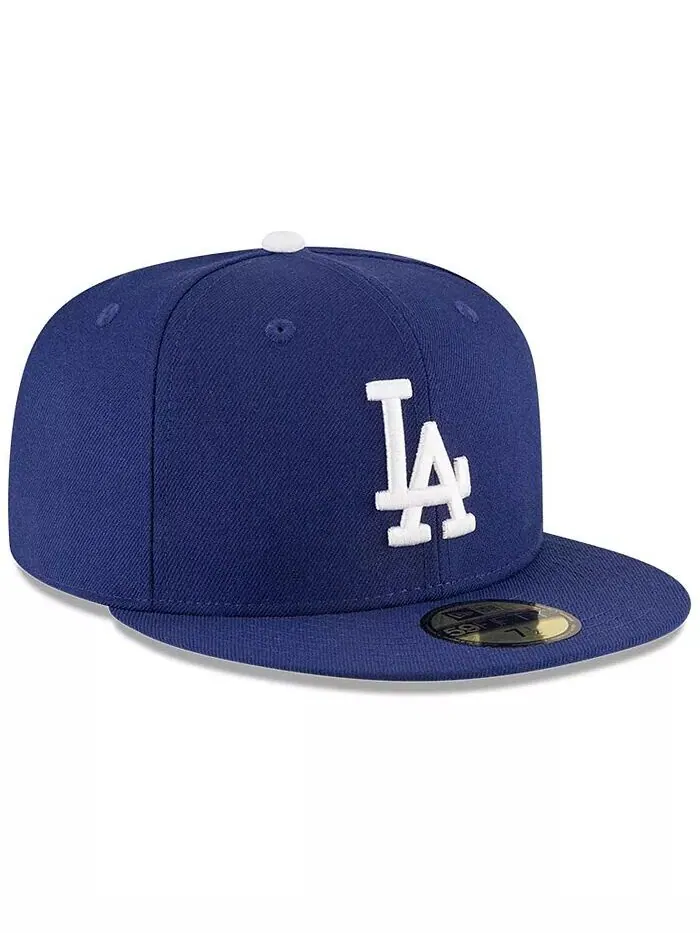 Мужская темно-синяя приталенная шляпа Los Angeles Dodgers World Series 1988 59FIFTY New Era — изображение 4 из 5, темно-синий