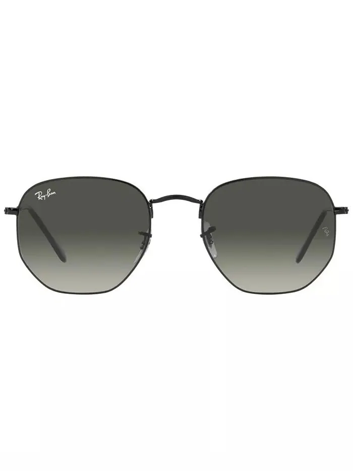 Солнцезащитные очки унисекс в шестиугольной оправе Ray-Ban — изображение 2 из 7, черный