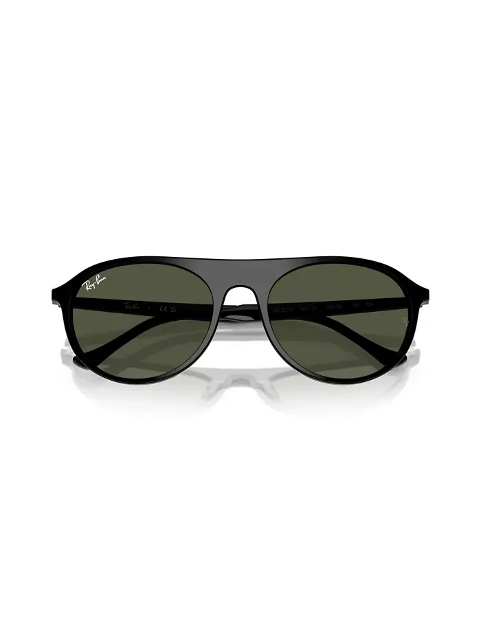 Унисекс большие солнцезащитные очки, RB2215 Ray-Ban — изображение 2 из 6, черный