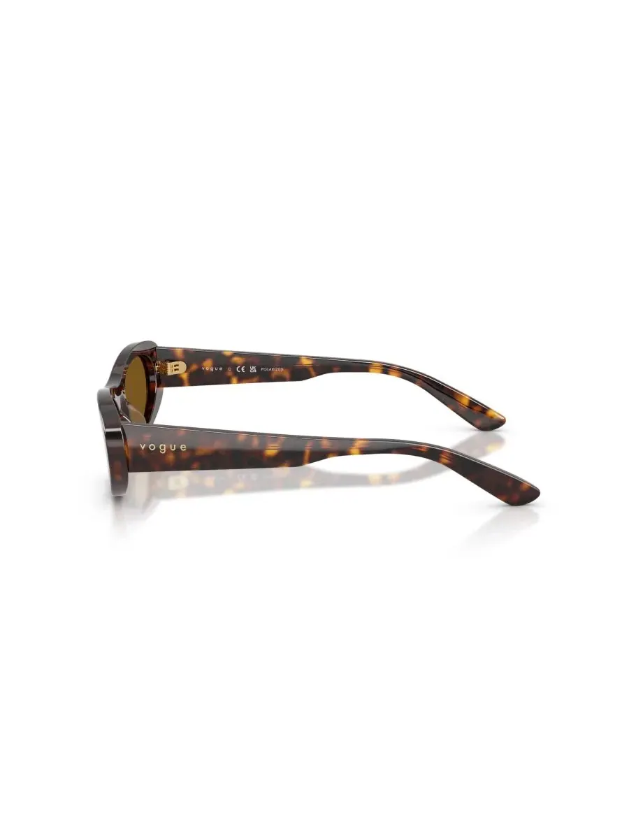 Женские поляризованные солнцезащитные очки, VO5695SU Vogue Eyewear, темно-havana — изображение 3 из 8, коричневый