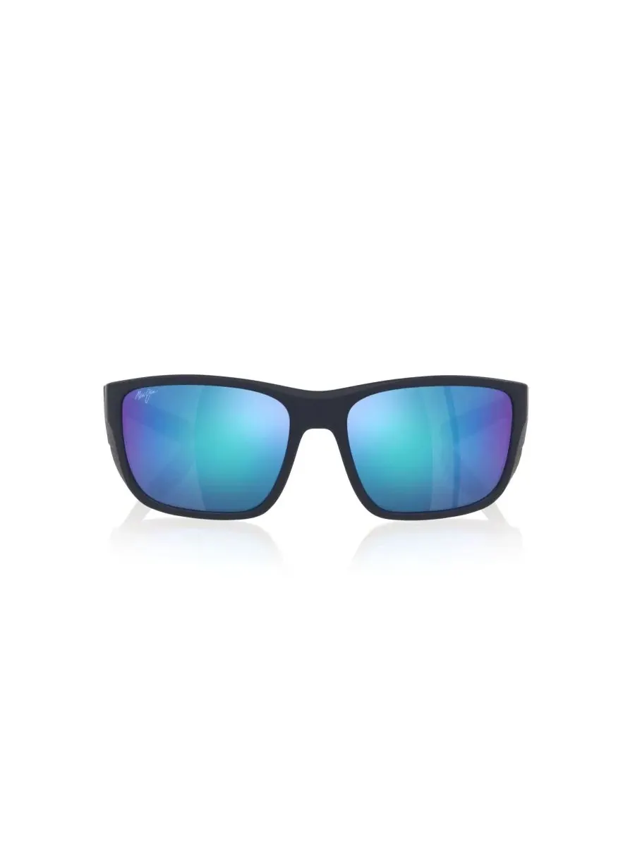 Универсальные поляризованные солнцезащитные очки Amberjack, MJ000744 Maui Jim — изображение 2 из 10, синий черный