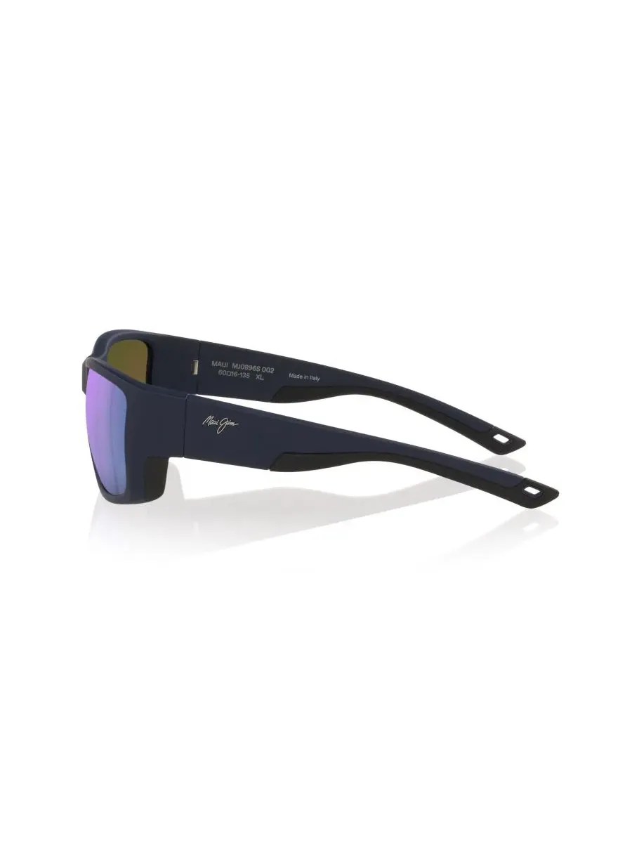 Универсальные поляризованные солнцезащитные очки Amberjack, MJ000744 Maui Jim — изображение 8 из 10, синий черный