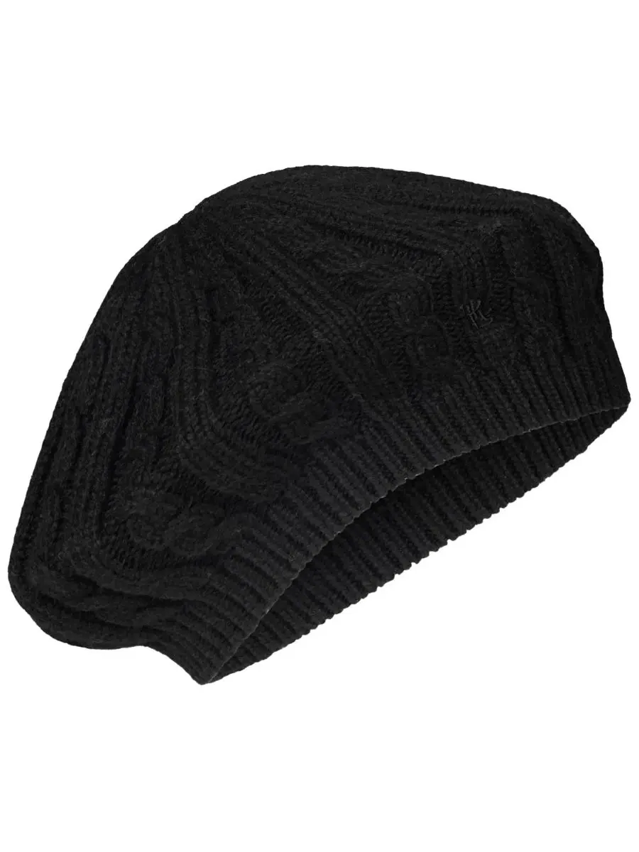 Берет с кабельной вязкой Core Cable Knit Beret Hat Lauren Ralph Lauren