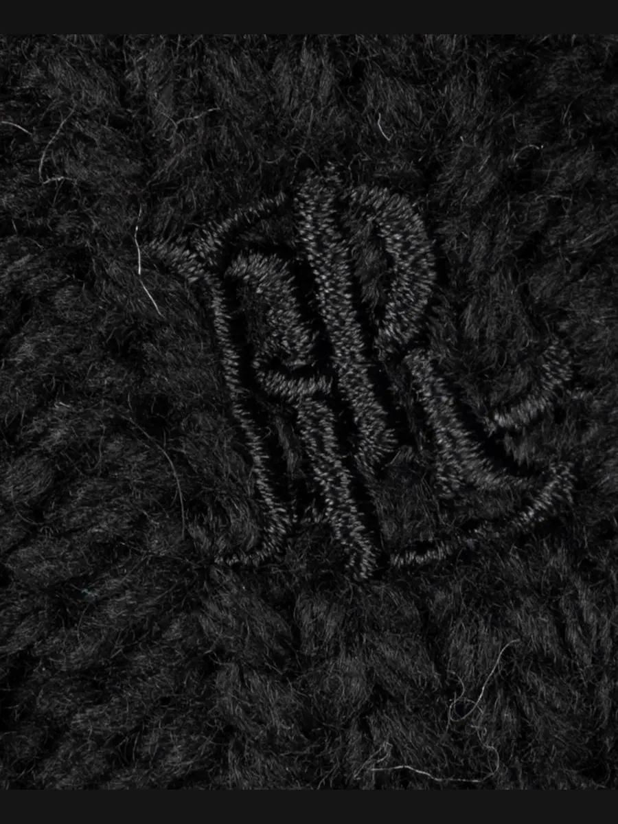 Берет с кабельной вязкой Core Cable Knit Beret Hat Lauren Ralph Lauren — изображение 3 из 5, черный