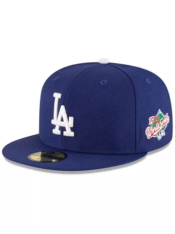 Мужская темно-синяя приталенная шляпа Los Angeles Dodgers World Series 1988 59FIFTY New Era