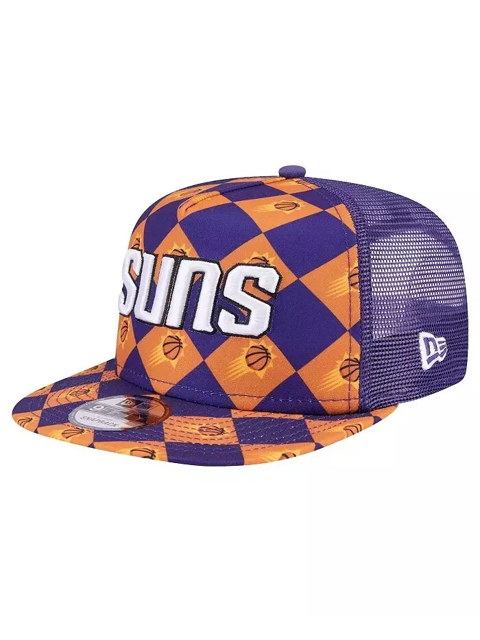 Мужская фиолетовая бейсболка-кепка Trucker 9FIFTY с А-образной оправой Phoenix Suns Seeing Diamonds