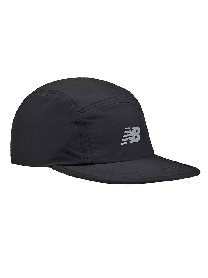 Мужская черная кемперская кепка Flying Logo с 5 панелями New Balance — изображение 3 из 6, черный