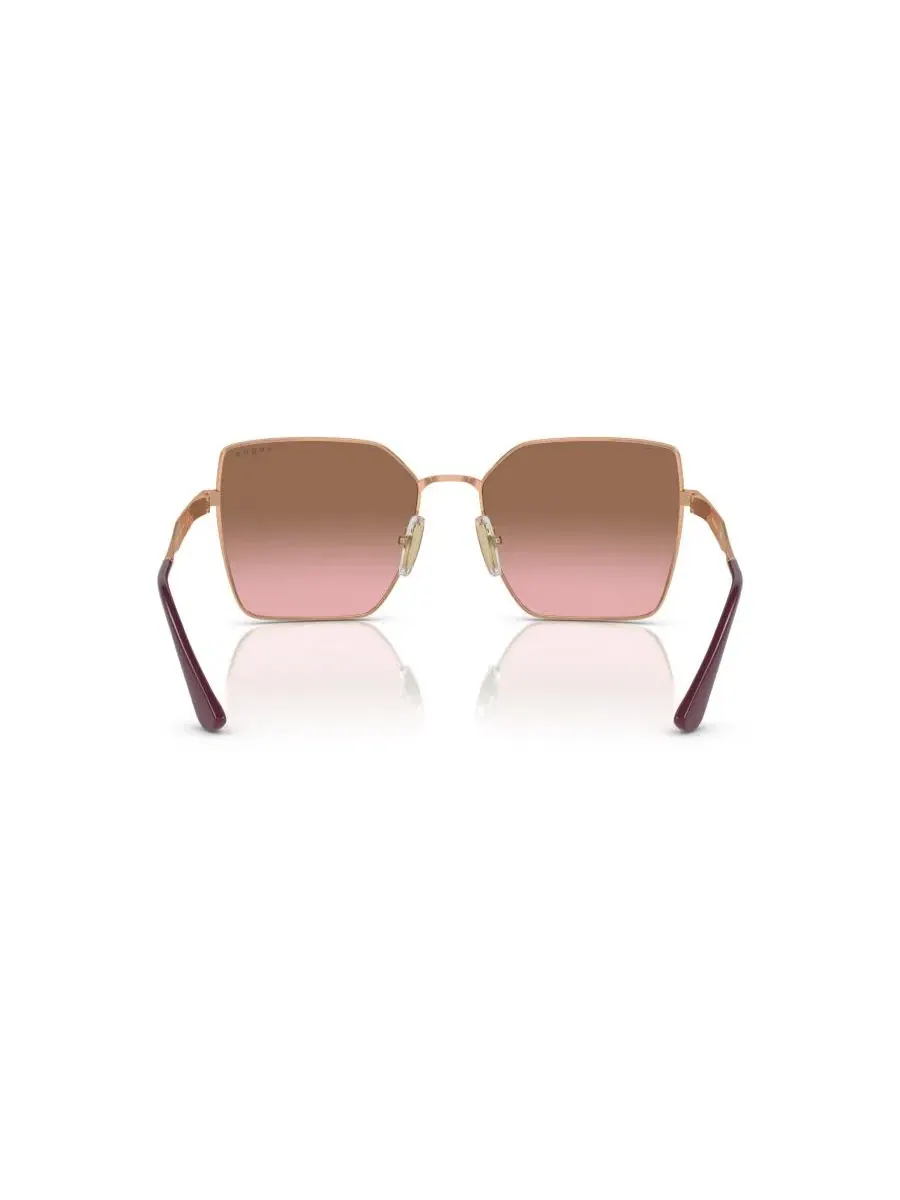 Солнцезащитные очки с квадратной металлической оправой Vogue Eyewear — изображение 4 из 6, розовый золотистый