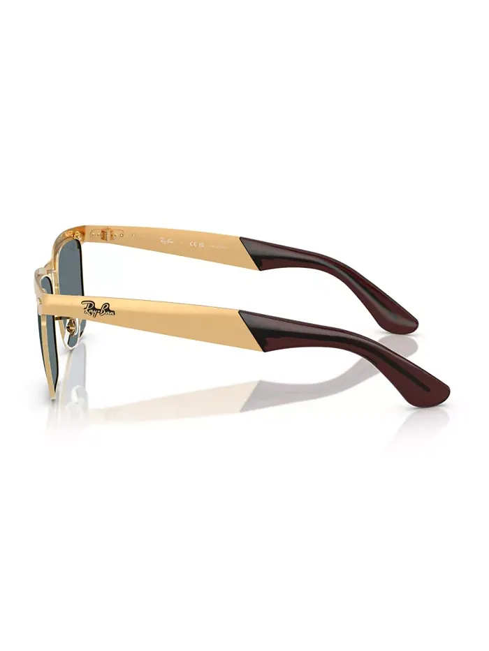 Унисекс солнцезащитные очки Wayfarer Deluxe с поляризацией, RB3875 Ray-Ban — изображение 3 из 6, золотистый