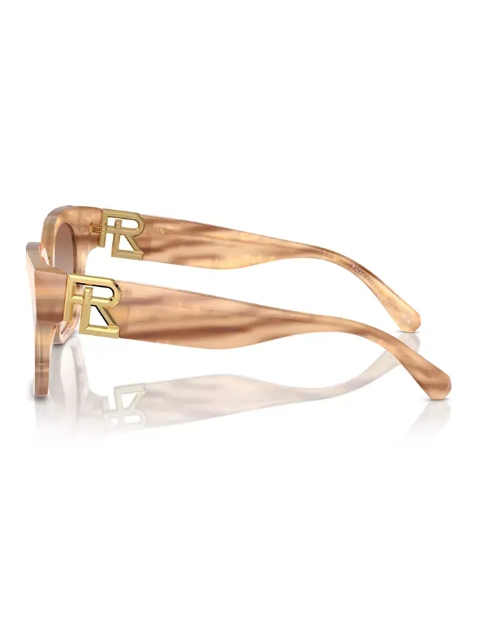 Женские солнцезащитные очки, The Oversized Ricky RL8221 Ralph Lauren — изображение 3 из 5, коричневый