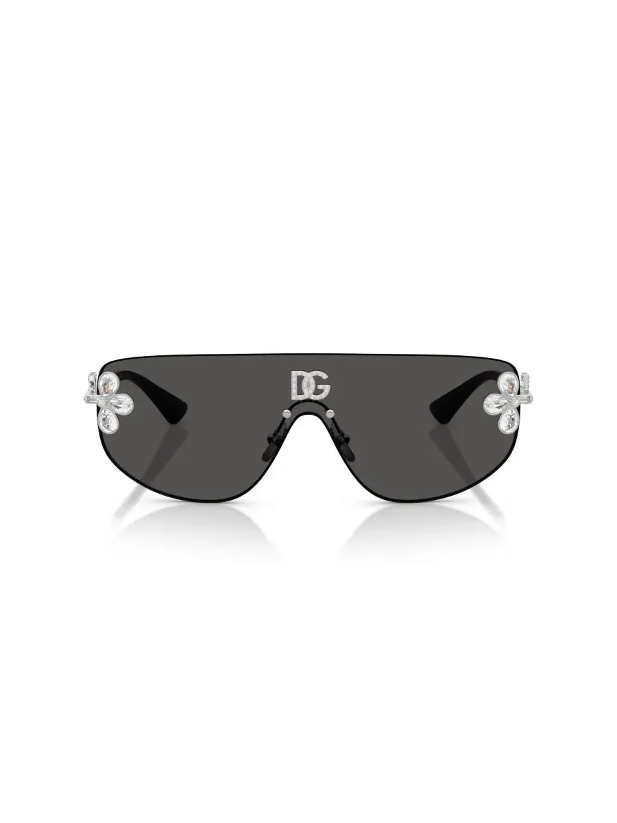 Женские солнцезащитные очки прямоугольные DG2333B Dolce&Gabbana — изображение 2 из 6, серебряный