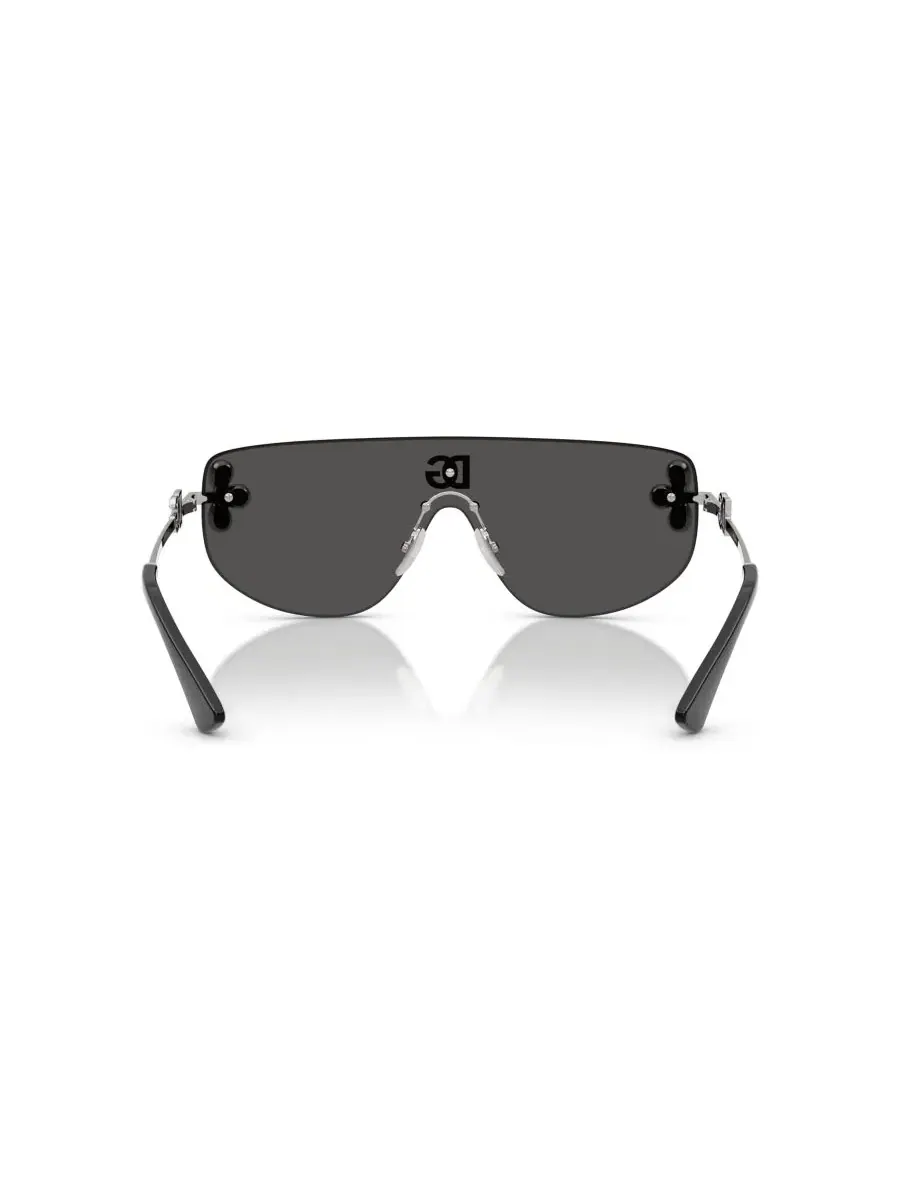 Женские солнцезащитные очки прямоугольные DG2333B Dolce&Gabbana — изображение 4 из 6, серебряный
