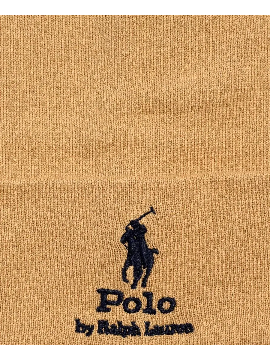 Шапка с вышивкой Silhouette Polo Pony Polo Ralph Lauren — изображение 3 из 3, коричневый