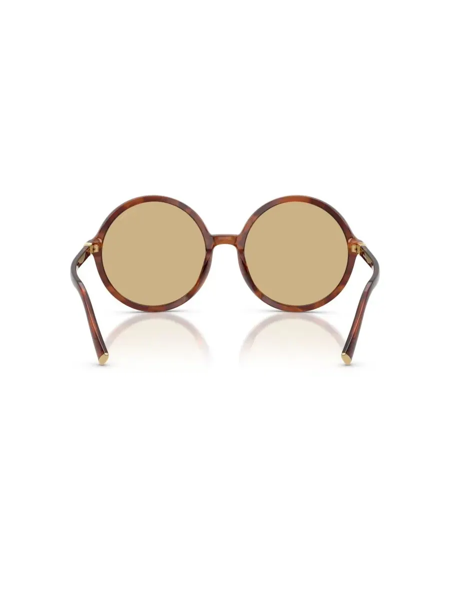 Женские круглые солнцезащитные очки, MU B02S MIU MIU, Striped Tobacco — изображение 4 из 7