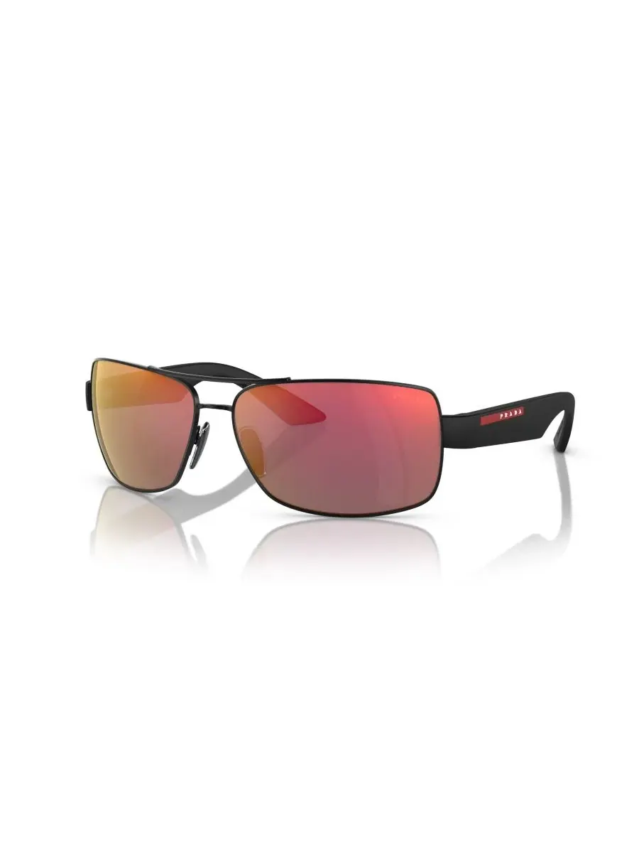 Мужские солнцезащитные очки Prada Linea Rossa прямоугольной формы, PS 50ZS Persol