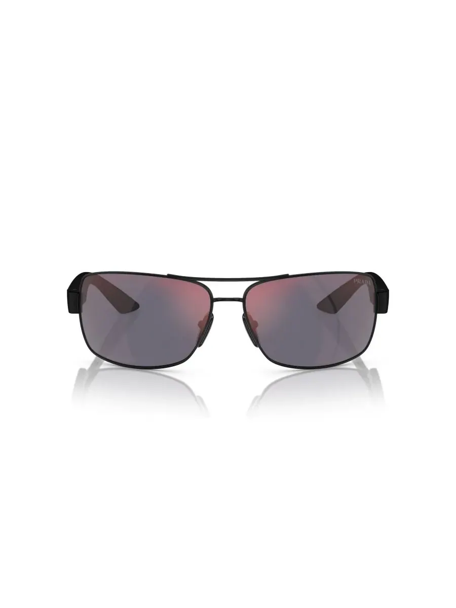 Мужские солнцезащитные очки Prada Linea Rossa прямоугольной формы, PS 50ZS Persol — изображение 2 из 5, черный