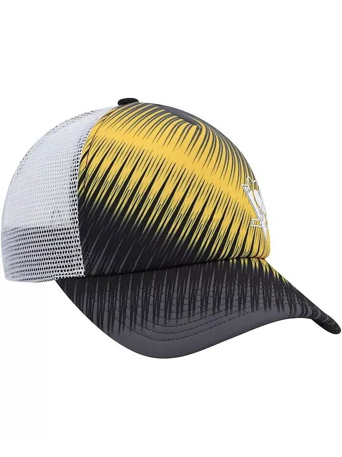 Женская черная, белая бейсболка-кепка Pittsburgh Penguins с рисунком из пеноматериала adidas — изображение 4 из 5