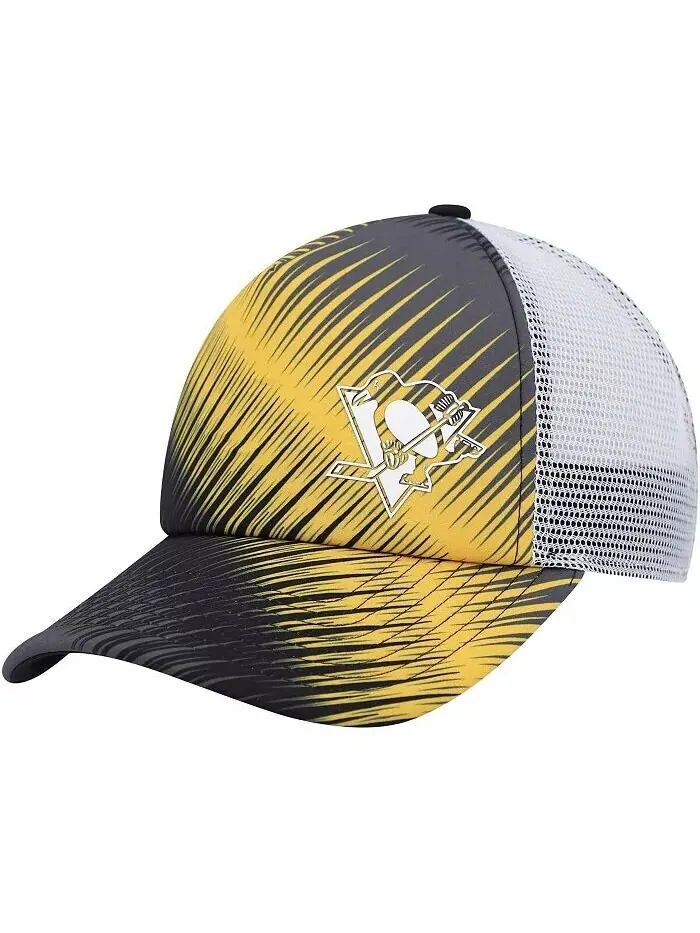 Женская черно-белая кепка Pittsburgh Penguins из пенопласта с рисунком Snapback Adidas — изображение 1 из 4, черный белый