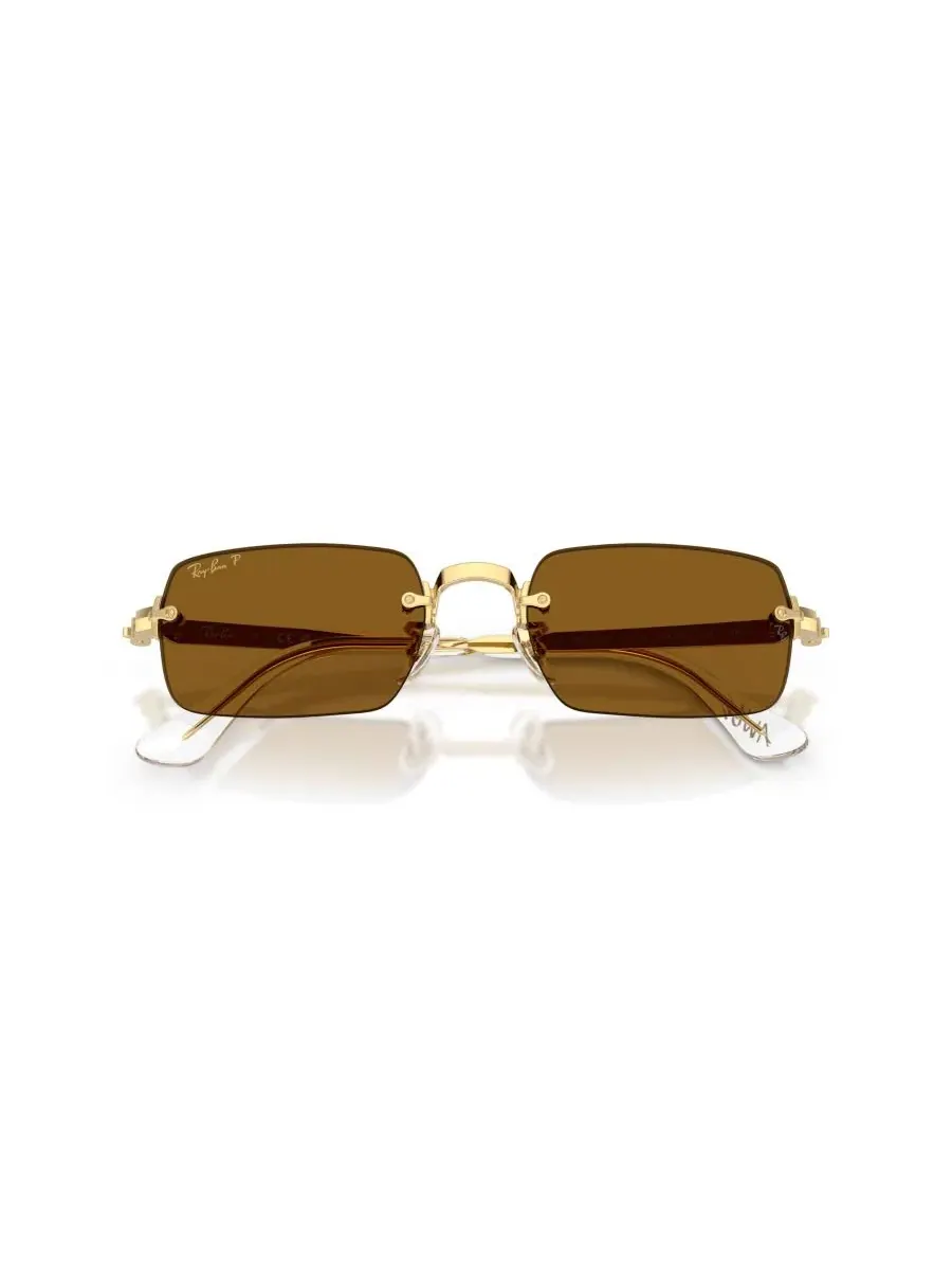 Солнцезащитные очки-авиатор Ray-Ban RB3928 — изображение 5 из 7, золотистый