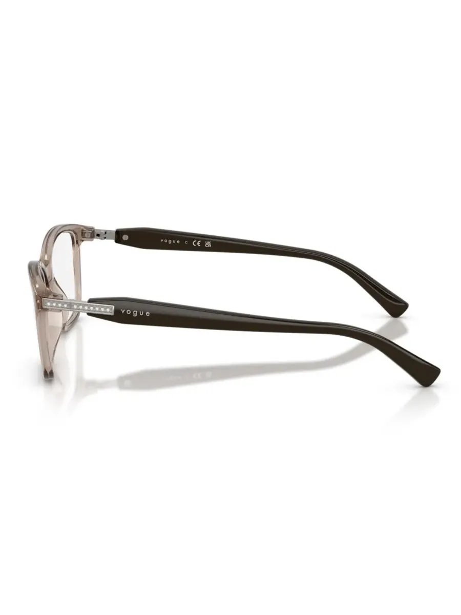 Женские квадратные очки, VO5680B Vogue Eyewear — изображение 5 из 5, прозрачный коричневый
