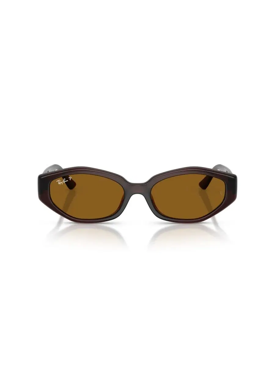 Солнцезащитные очки с геометрической оправой RB4473D Ray-Ban — изображение 2 из 7, коричневый