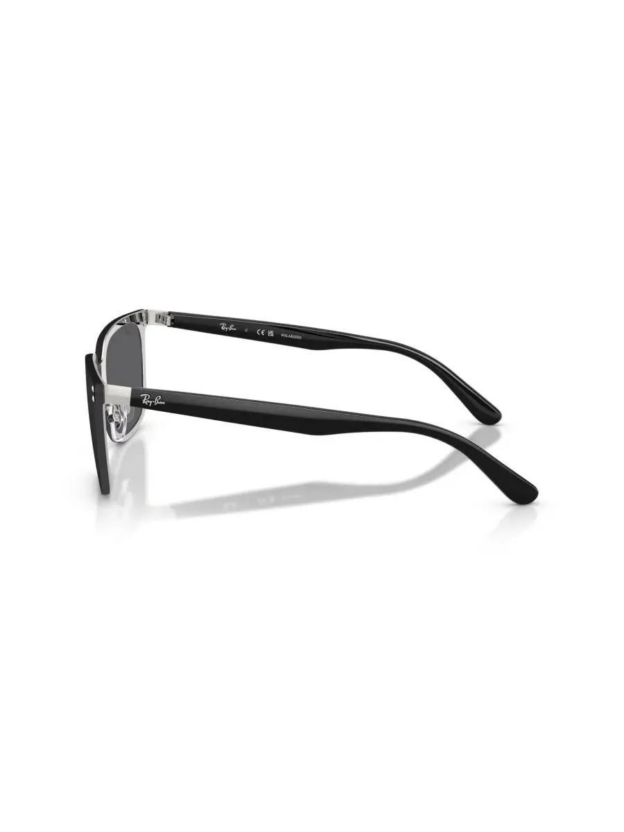 Солнцезащитные очки унисекс с поляризацией, RB3784D Ray-Ban — изображение 3 из 8, серебряный