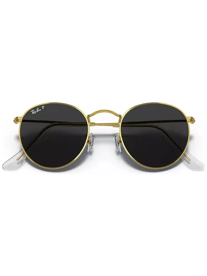 Мужские поляризованные солнцезащитные очки Ray-Ban — изображение 6 из 7, золотистый