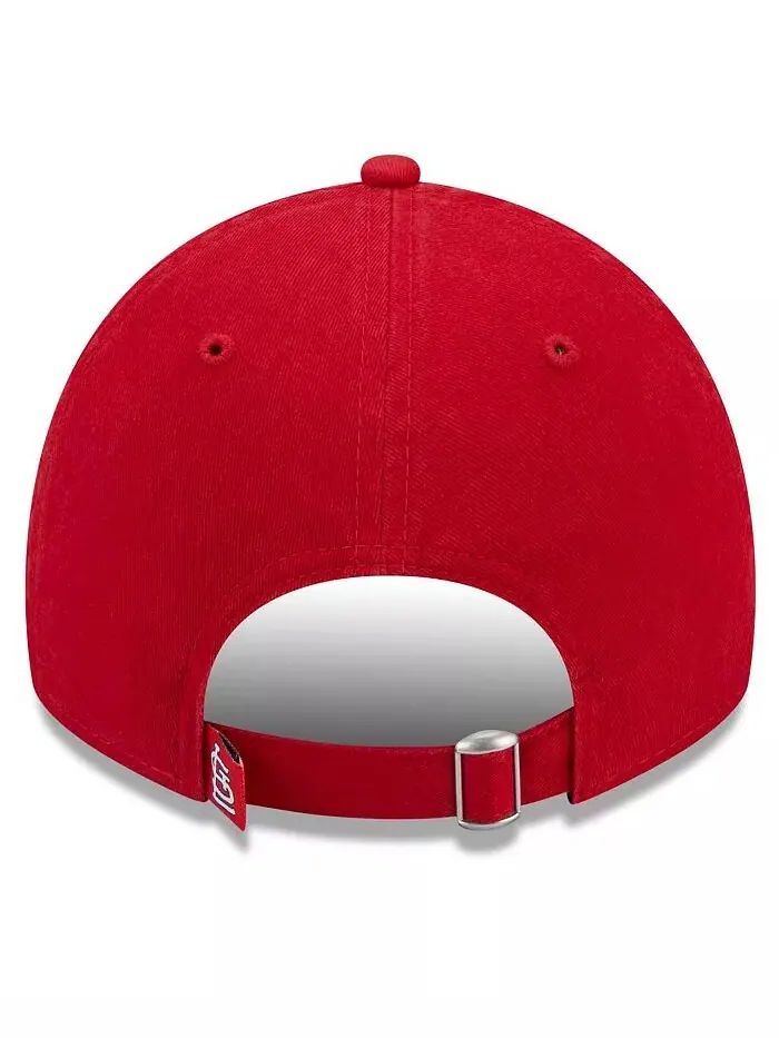 Женская красная кепка St. Louis Cardinals Leaves 9TWENTY Adjustable Hat New Era — изображение 4 из 4