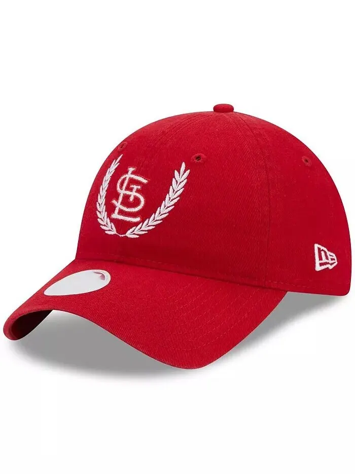 Женская красная регулируемая кепка St. Louis Cardinals Leaves 9TWENTY New Era — изображение 1 из 4, красный
