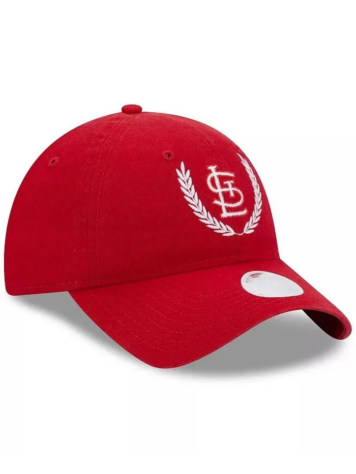 Женская красная регулируемая кепка St. Louis Cardinals Leaves 9TWENTY New Era — изображение 3 из 4, красный